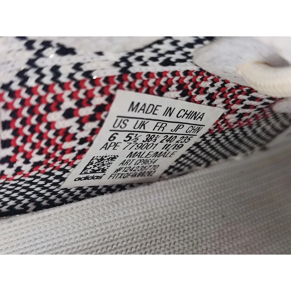 Adidas Yeezy Boost 350 V2 Zebra White Black Red Mens US 6 CP9654